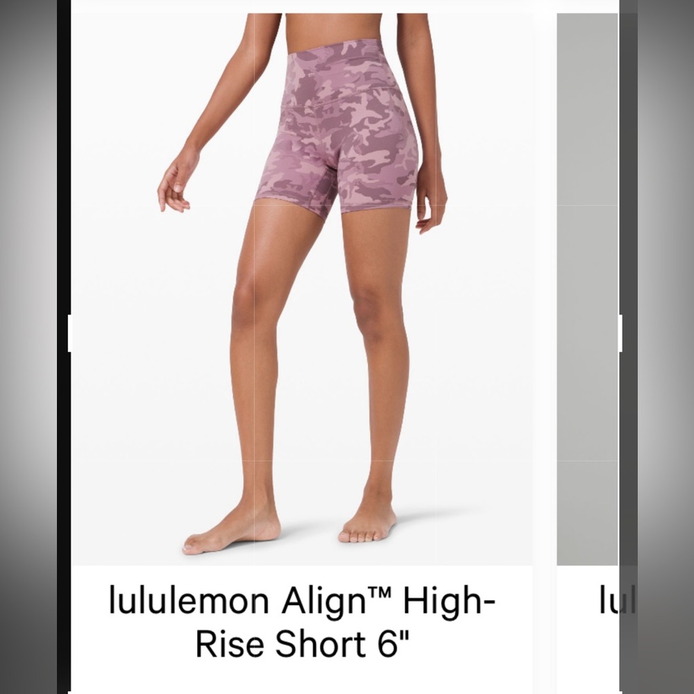 Lululemon align high rise shorts